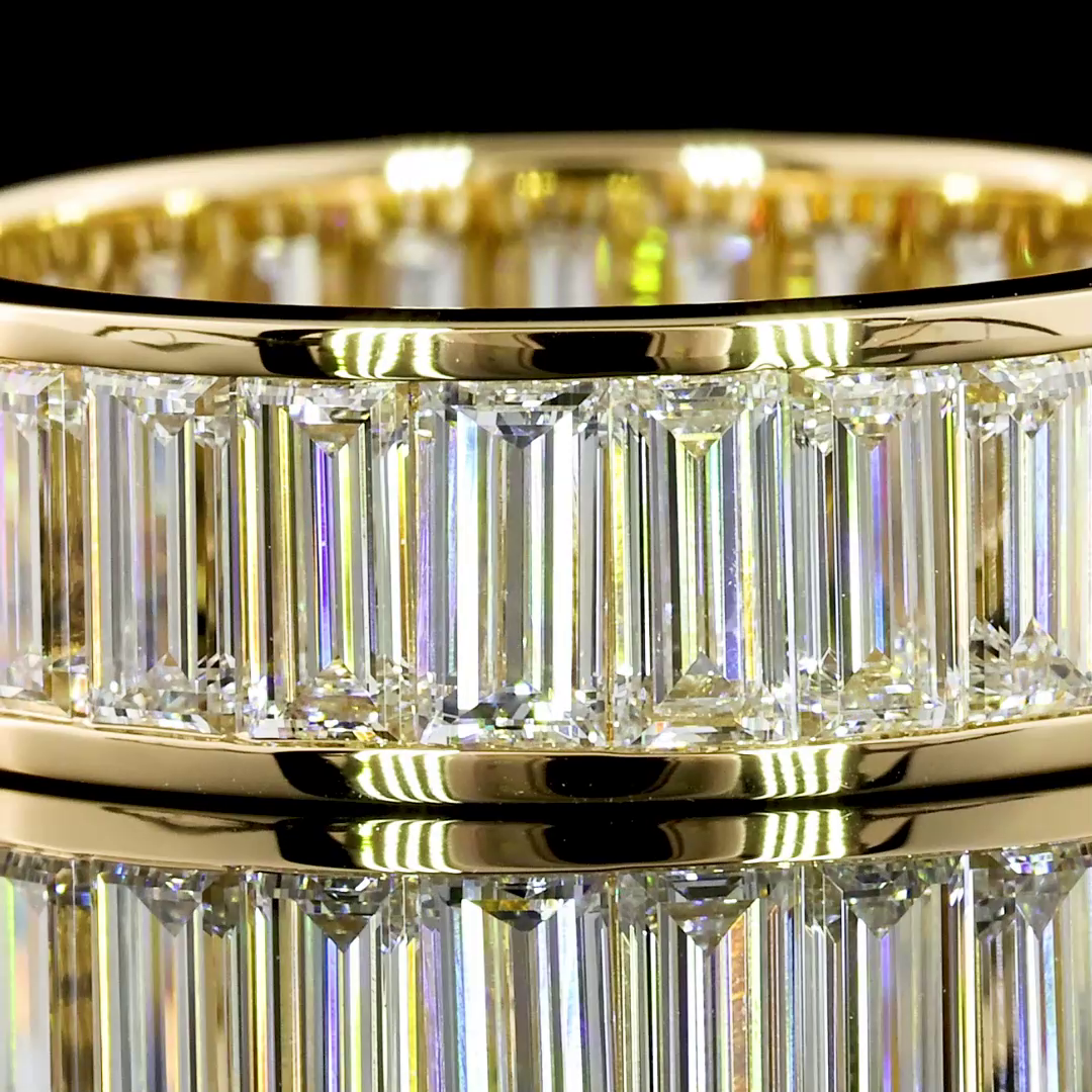 4ctw Baguette Channel Diamond Eternity Band