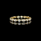 3/4ctw Bezel East West Marquise & Round Eternity Band