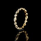3/4ctw Bezel East West Marquise & Round Eternity Band