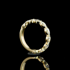 1ctw Prong East West Pear 3/4 Eternity Band