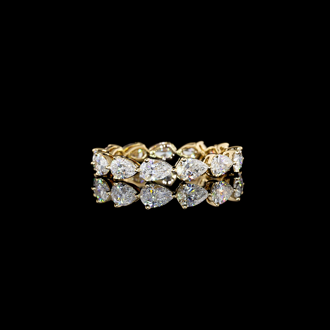 2ctw Prong East West Pear Eternity Band