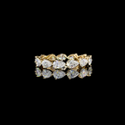 2ctw Prong East West Pear Eternity Band