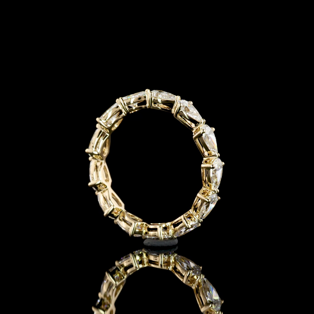 2ctw Prong East West Pear Eternity Band