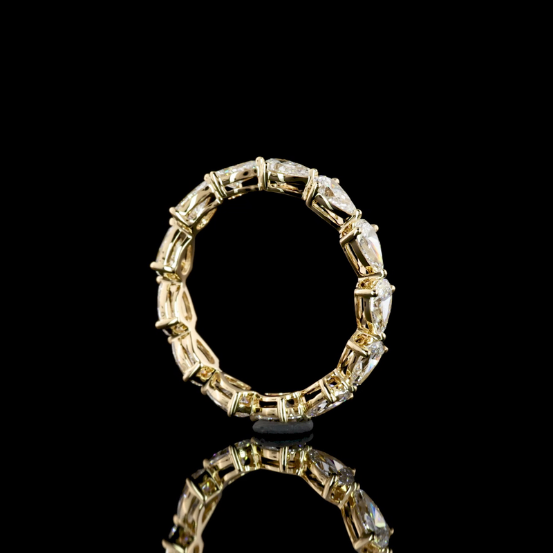 2ctw Prong East West Pear Eternity Band