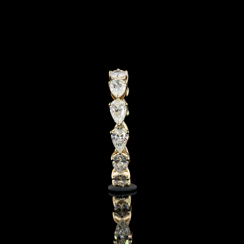 2ctw Prong East West Pear Eternity Band