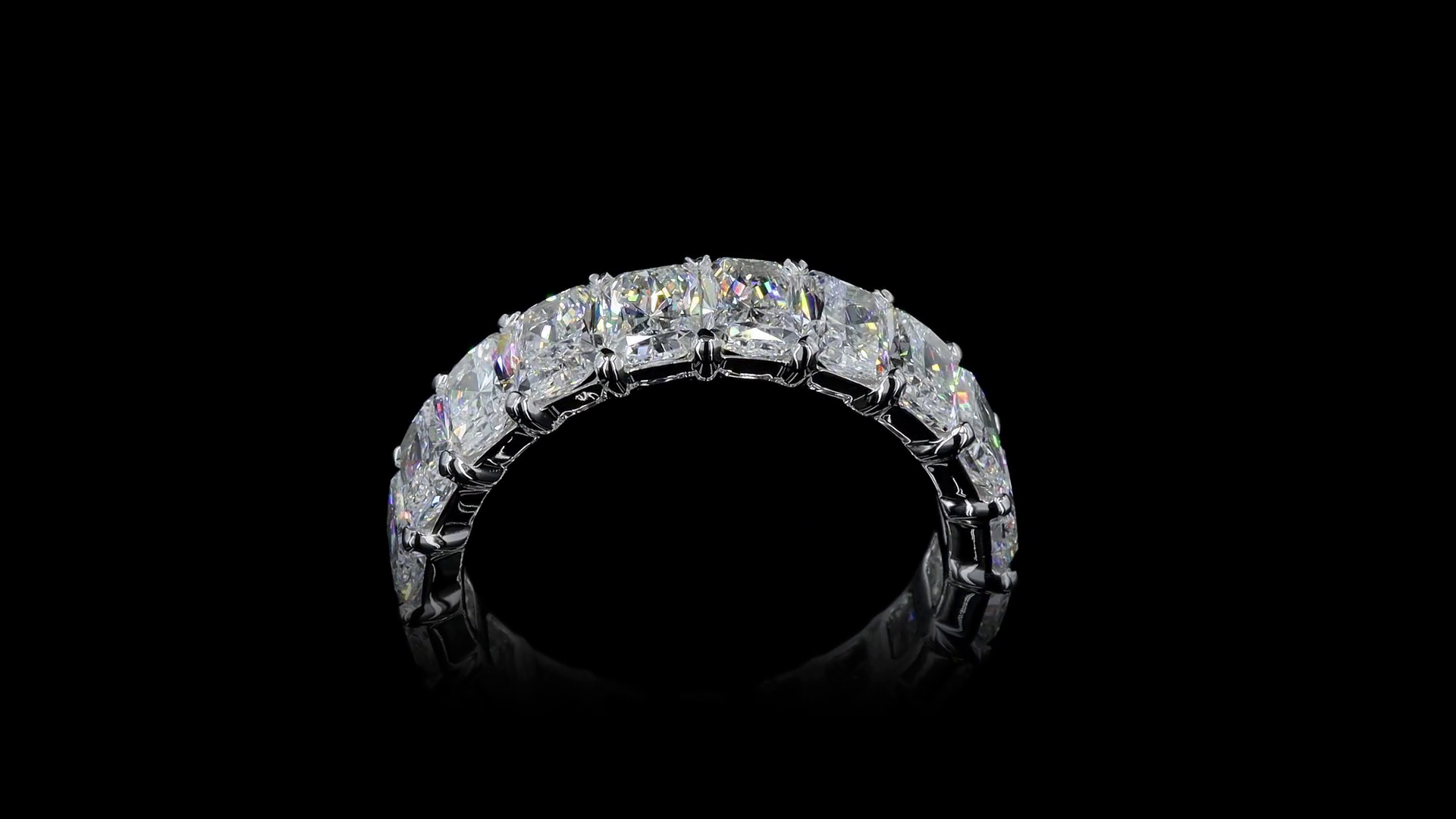 8ctw Radiant Prong Diamond Eternity Band