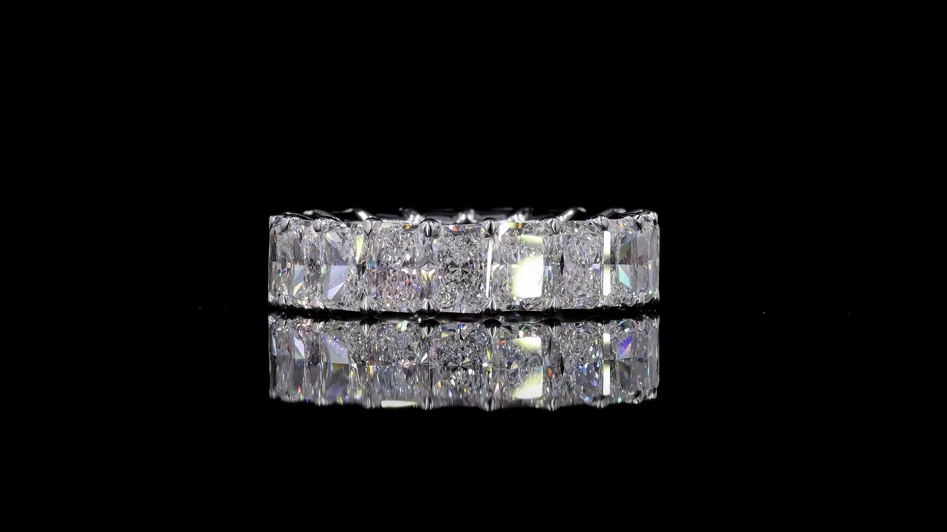 8ctw Radiant Prong Diamond Eternity Band