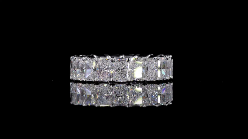 10ctw Radiant Diamond Eternity Band