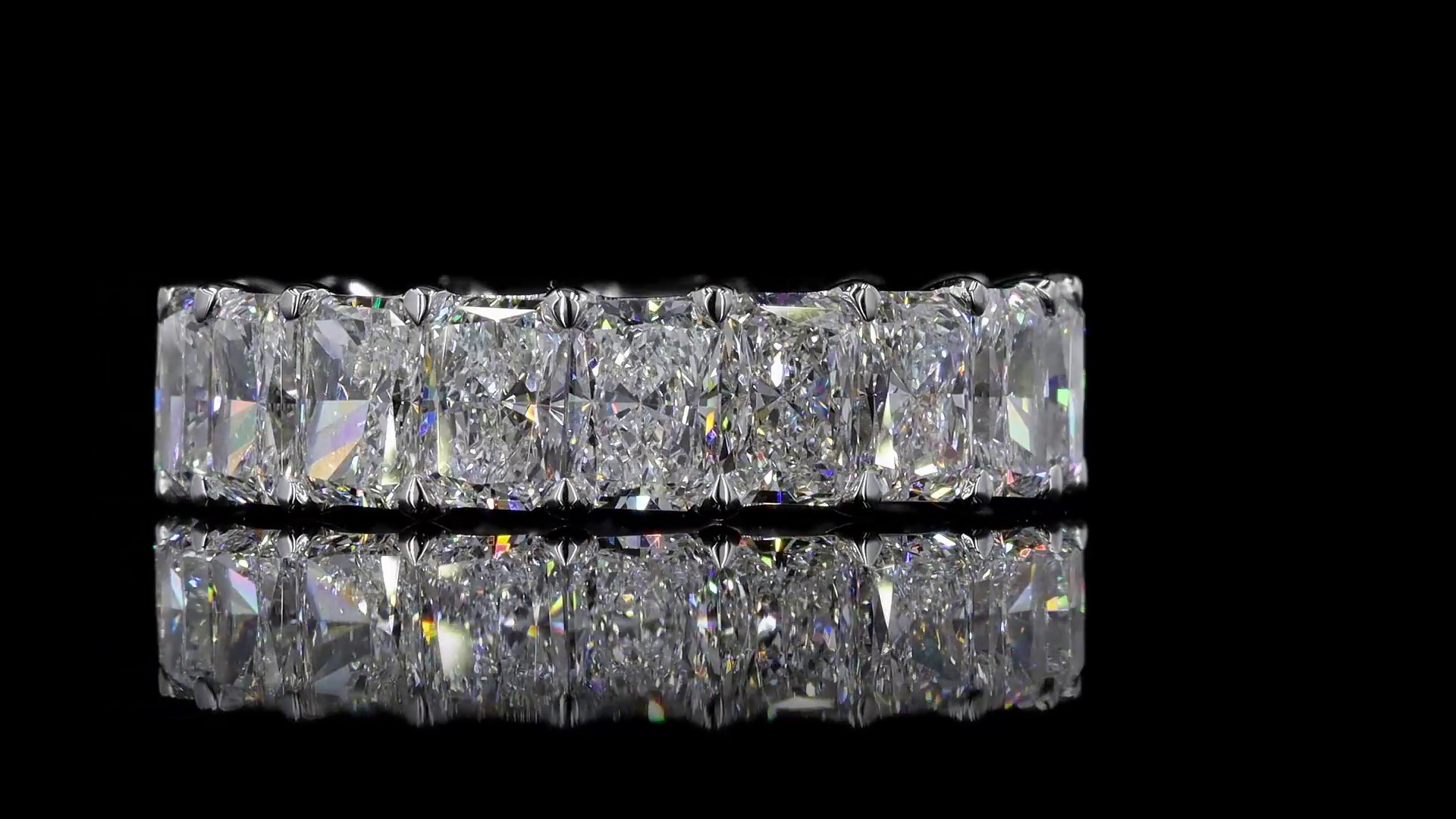 10ctw Radiant Diamond Eternity Band