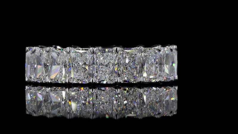 8ctw Radiant Prong Diamond Eternity Band