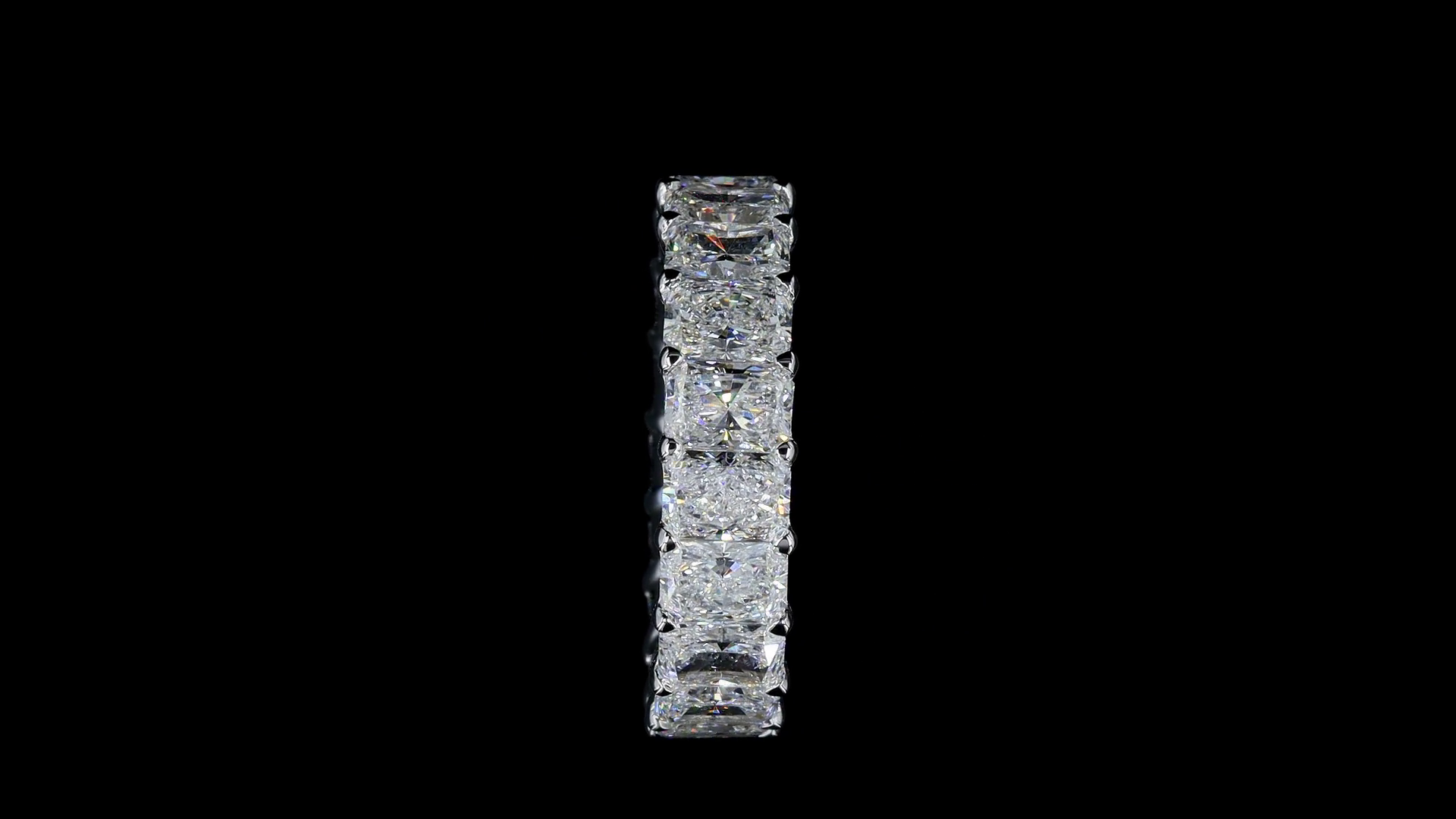 8ctw Radiant Prong Diamond Eternity Band