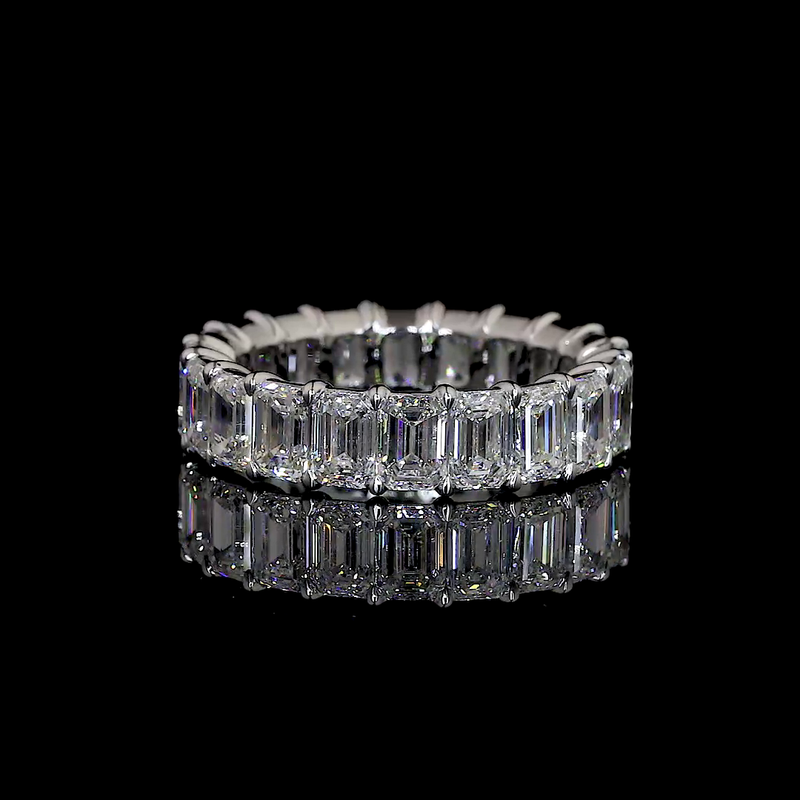 Emerald Diamond Eternity Band