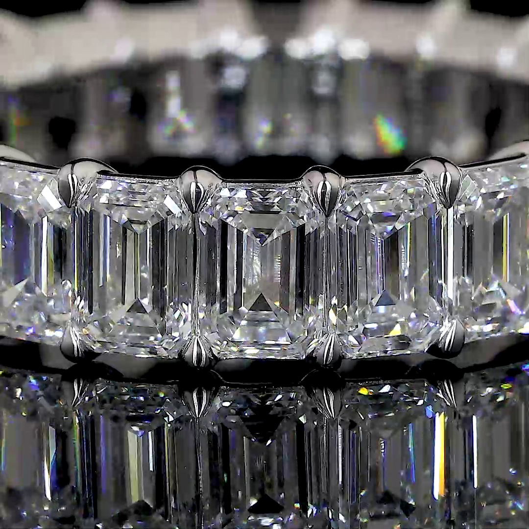 Emerald Diamond Eternity Band