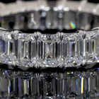 Emerald Diamond Eternity Band