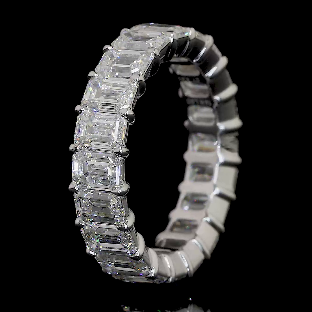 8ctw Emerald Prong Diamond Eternity Band