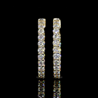2ctw Prong Round Hoop Earrings