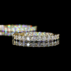 2ctw Prong Round Hoop Earrings