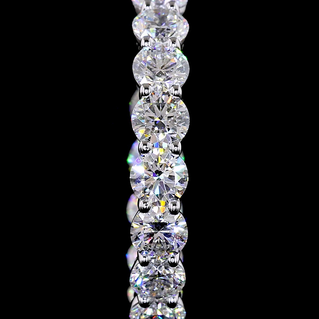 5ctw Prong Round Hoop Earrings