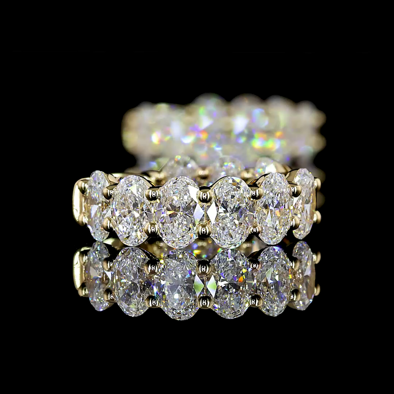 3ctw Prong Oval Huggie Earrings