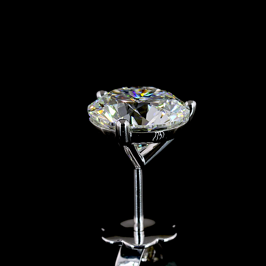5ctw Prong Round Martini Stud Earrings
