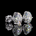 8ctw Prong Round Martini Stud Earrings