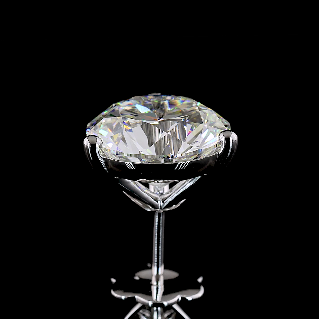 8ctw Prong Round Martini Stud Earrings