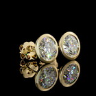 4ctw Bezel Round Martini Stud Earrings