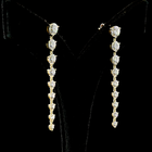 4-1/2ctw Prong Round Drop Earrings