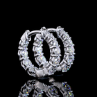 1ctw Prong Round Huggie Earrings