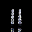 1ctw Prong Round Huggie Earrings