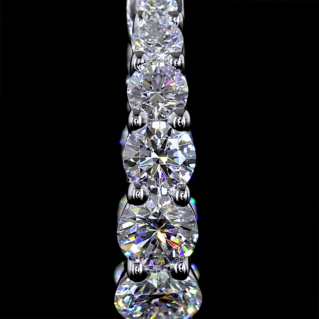 1ctw Prong Round Huggie Earrings