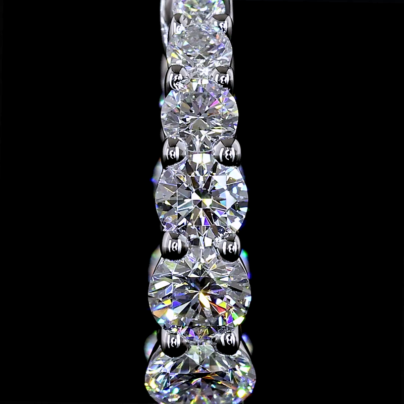 1ctw Prong Round Huggie Earrings