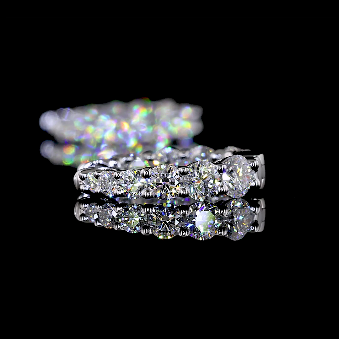 1ctw Prong Round Huggie Earrings