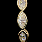 4ctw Bezel Marquise C Hoop Earrings
