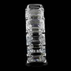 3ctw Prong Emerald Huggie Earrings