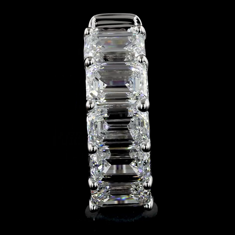 3ctw Prong Emerald Huggie Earrings