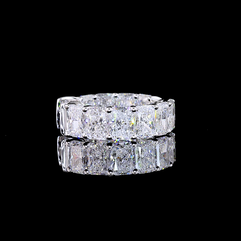 2-3/4ctw Prong Radiant Huggie Earrings