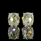 3ctw Prong Cushion Stud Earrings