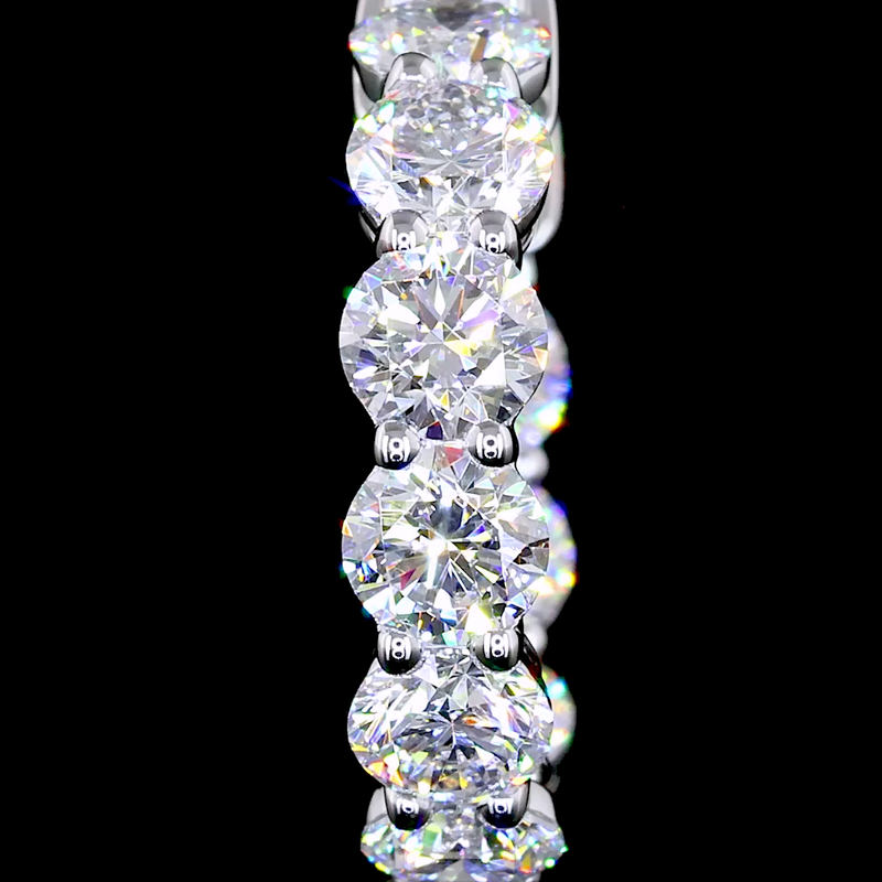 2ctw Prong Round Huggie Earrings