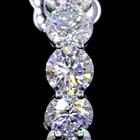 4-1/2ctw Prong Round C Hoop Earrings