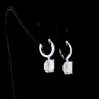 5ctw Prong East West Cushion Drop Earrings