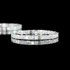 12ctw Prong Emerald Hoop Earrings