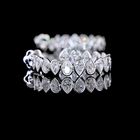 4-1/2ctw Bezel East West Pear C Hoop Earrings