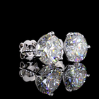 6ctw Prong Round Martini Stud Earrings