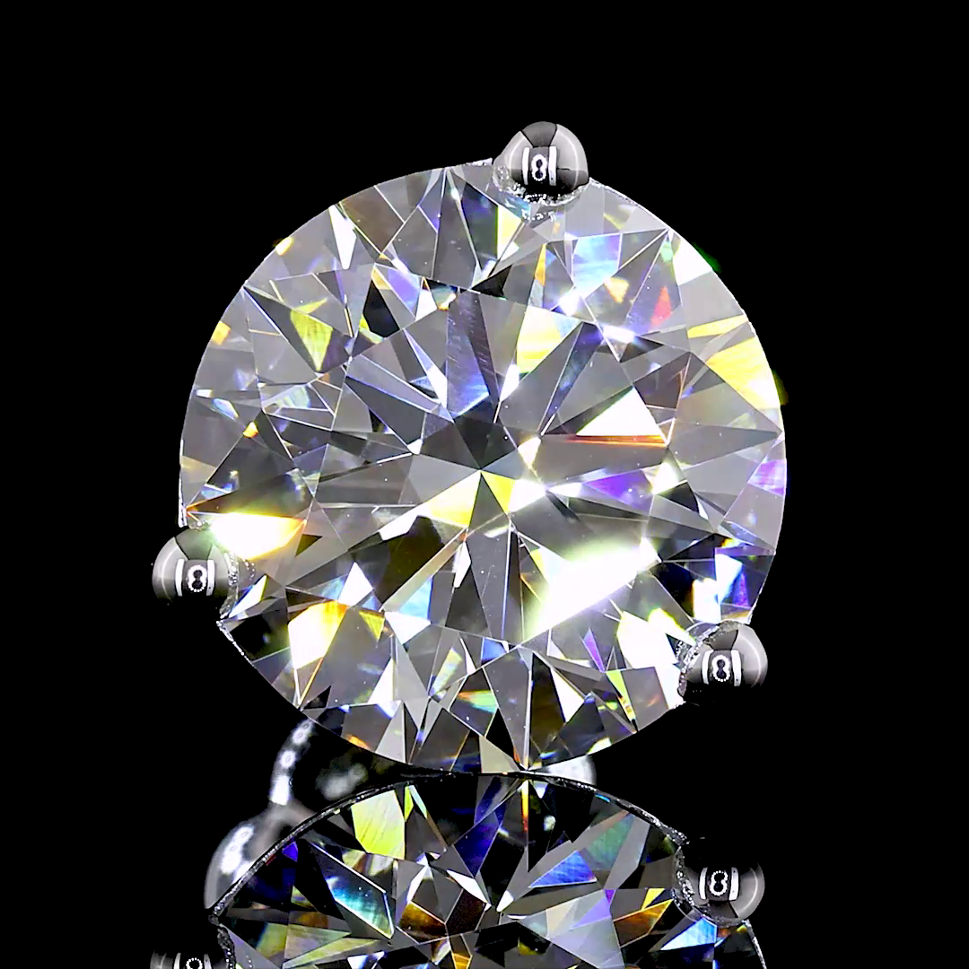 6ctw Prong Round Martini Stud Earrings