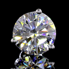 6ctw Prong Round Martini Stud Earrings