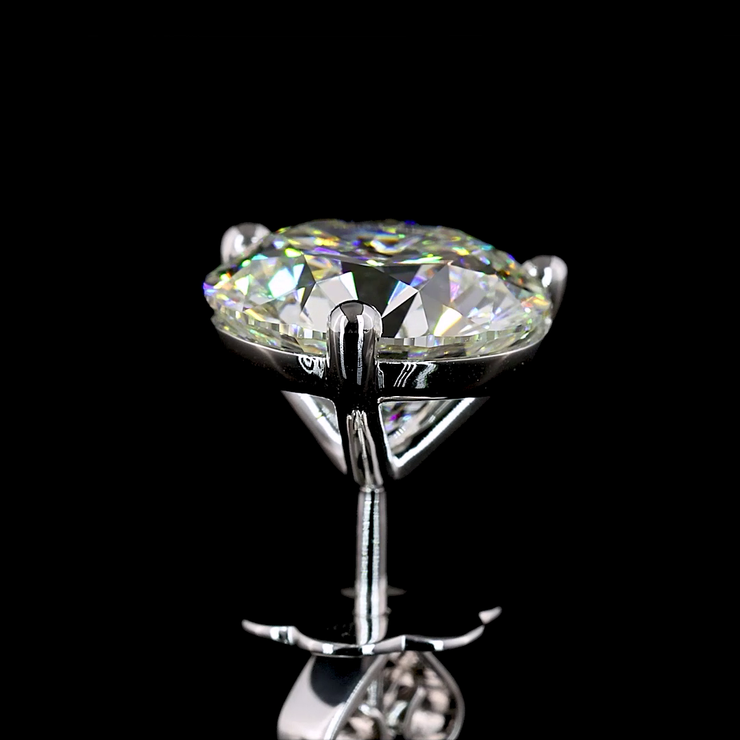 6ctw Prong Round Martini Stud Earrings