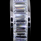 1-3/4ctw Channel East West Baguette Huggie Earrings