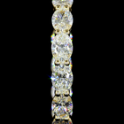 4-1/2ctw Prong Oval Hoop Earrings