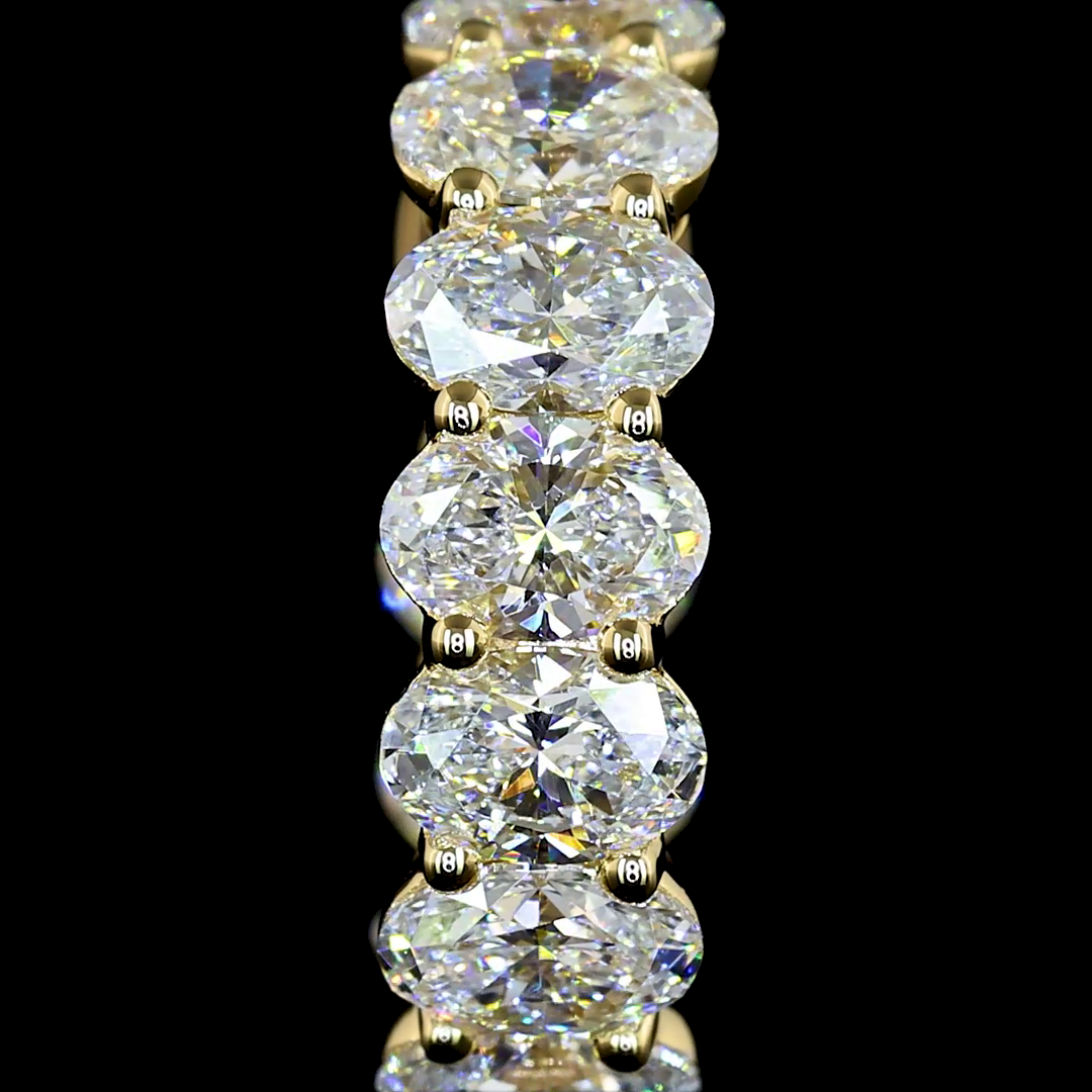 2ctw Prong East West Oval Huggie Earrings